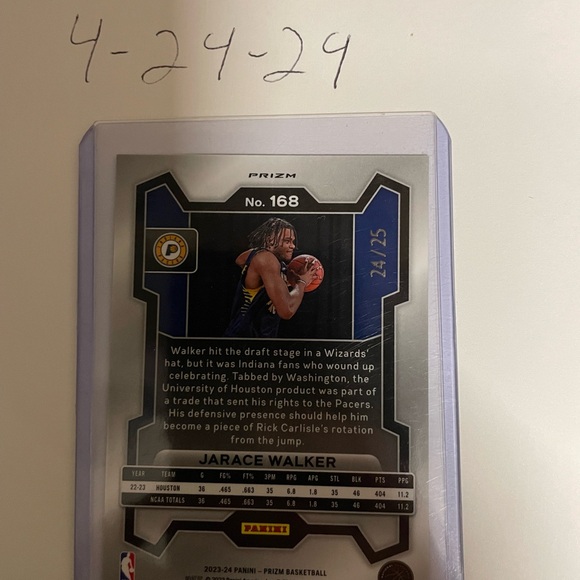 Jarace Walker /25 prizm green pulsar - Picture 2 of 2